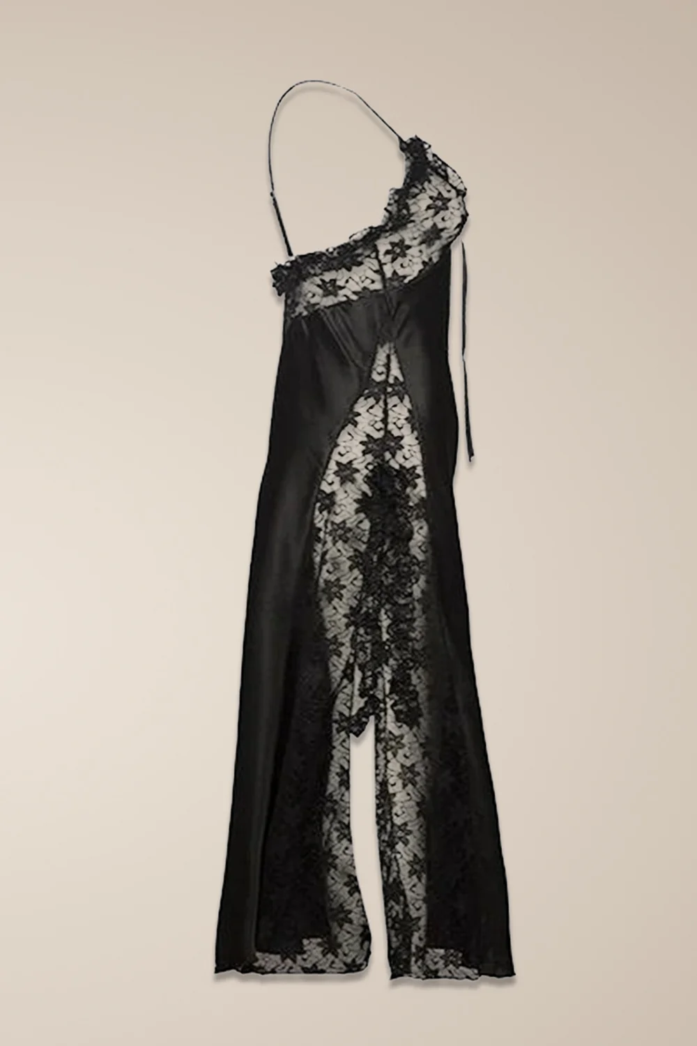 لانجري طويل بفتحة جانبية بدون اكمام