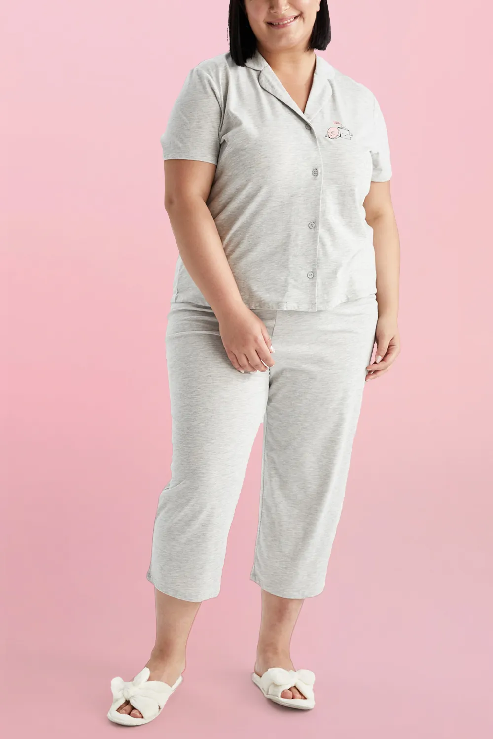 طقم بيجاما بقميص بأزرار و بنطلون
